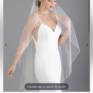 Bel Aire Beaded Veil Style #V7700 Ivory